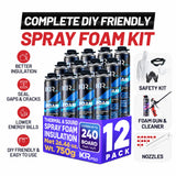 Spray Foam Insulation Complete Kit - DIY Closed Cell Sealant | IxirPro
