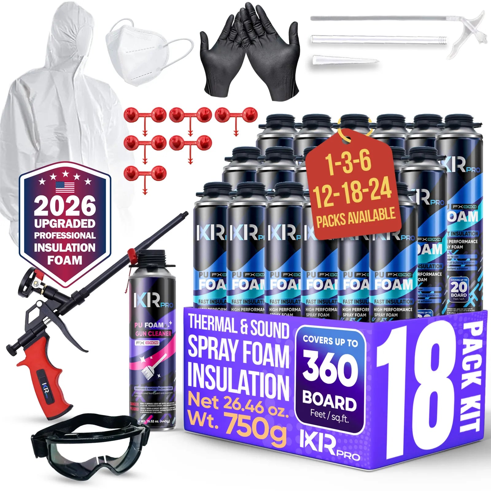 Spray Foam Insulation Kit - DIY Closed Cell Sealant | IxirPro