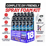 Spray Foam Insulation Complete Kit - DIY Closed Cell Sealant | IxirPro