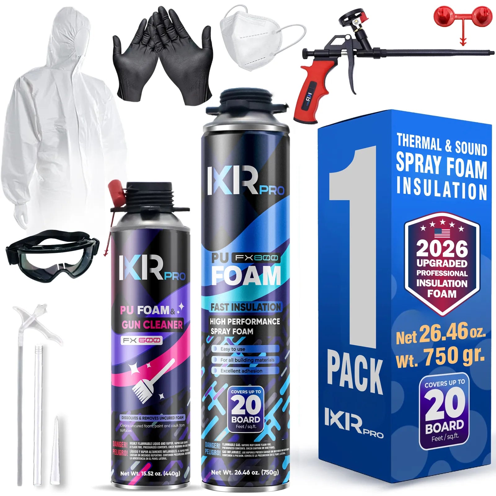 Spray Foam Insulation Kit - DIY Closed Cell Sealant | IxirPro