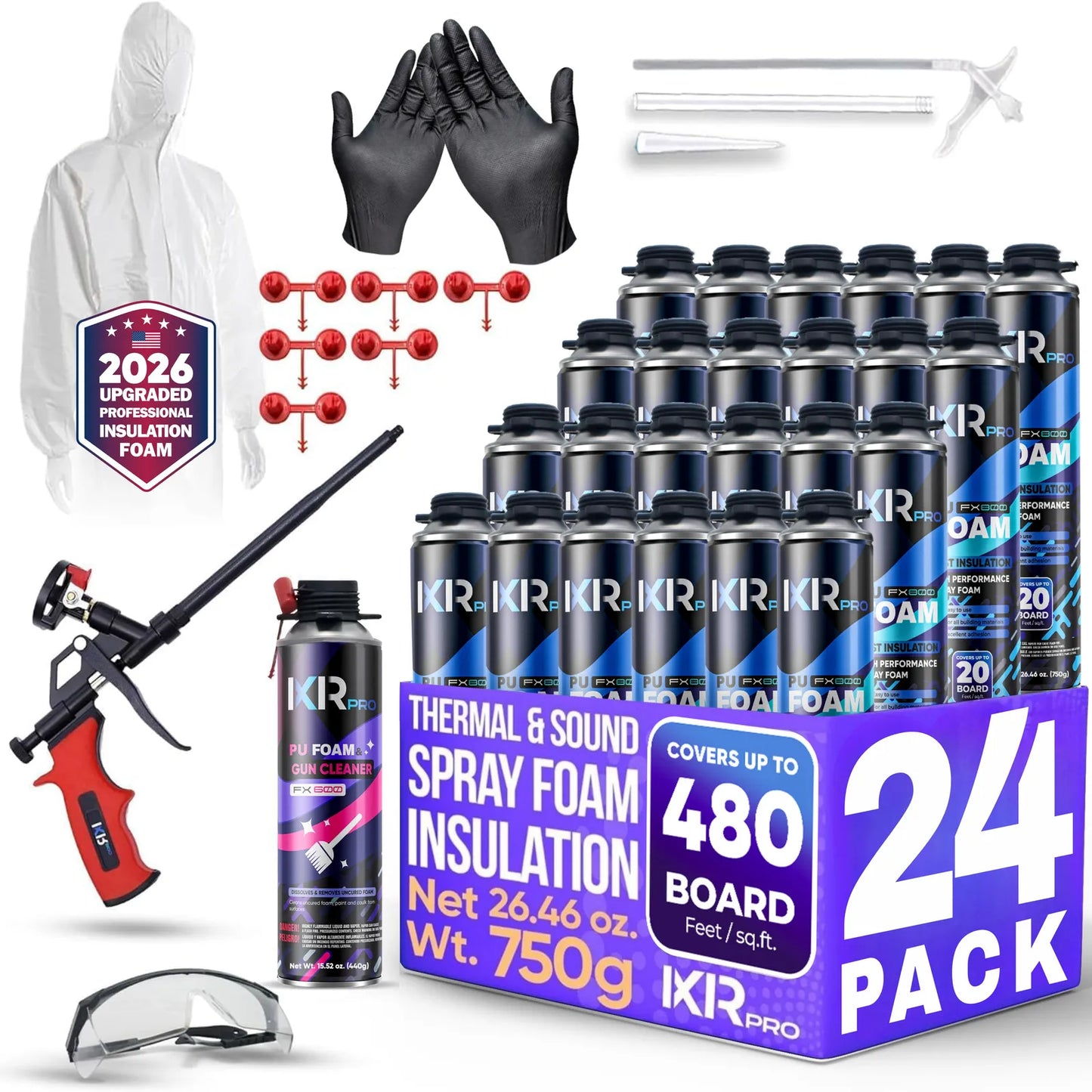 Spray Foam Insulation Kit - DIY Closed Cell Sealant | IxirPro