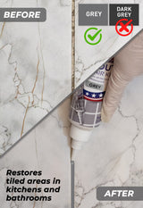 Tile Grout Repair Kit - Grey Grout Filler Tube | Magic Chems
