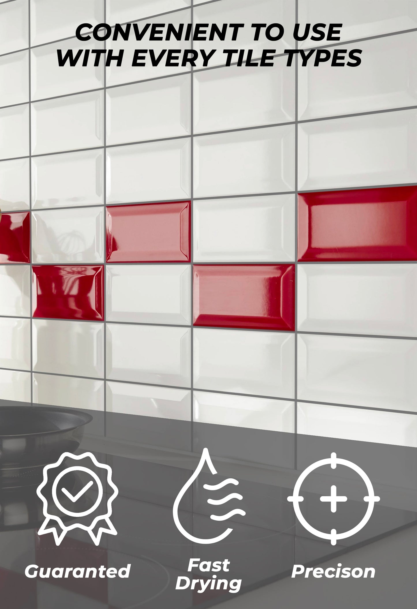 Tile Grout Repair Kit - Grey Grout Filler Tube | Magic Chems