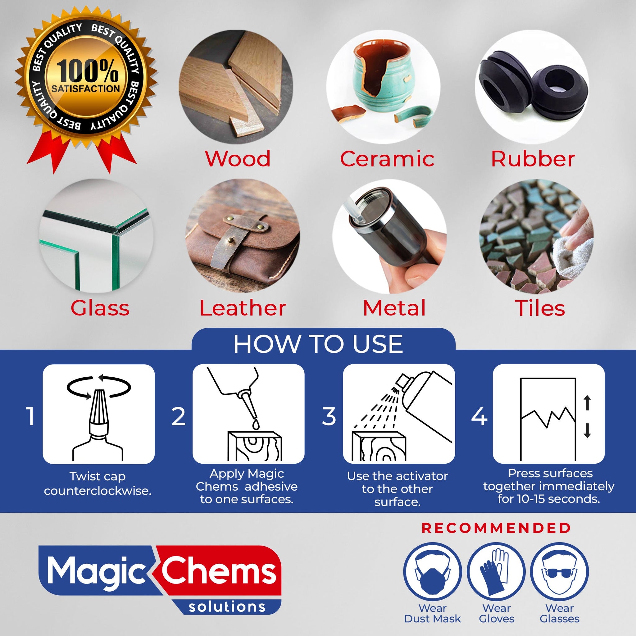 CA Glue with Activator - Instant Bond Hobby Kit (0.8oz) | Magic Chems