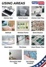 Tile Grout Repair Kit - Beige Grout Filler Tube | Magic Chems