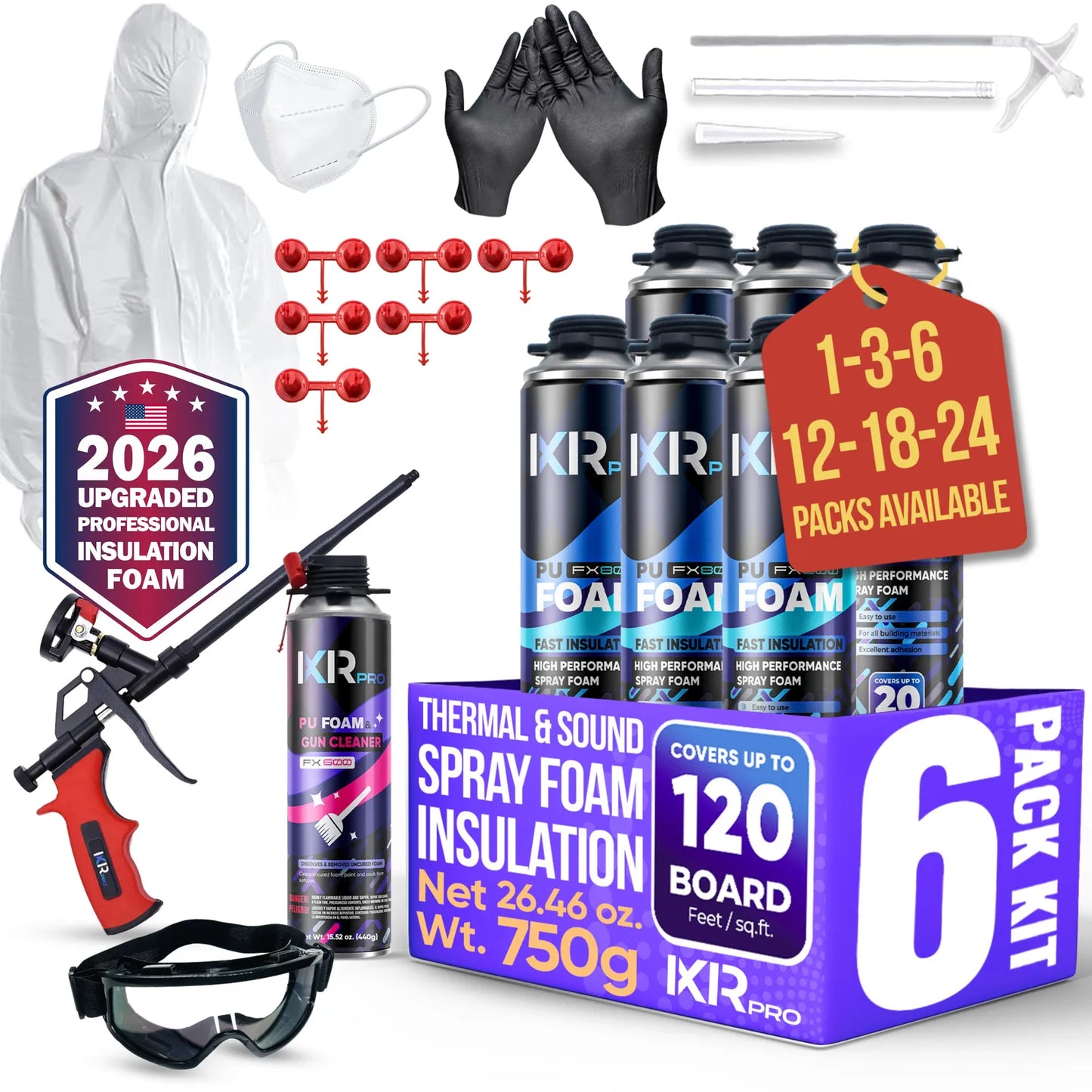 Spray Foam Insulation Kit - DIY Closed Cell Sealant | IxirPro