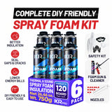 Spray Foam Insulation Complete Kit - DIY Closed Cell Sealant | IxirPro