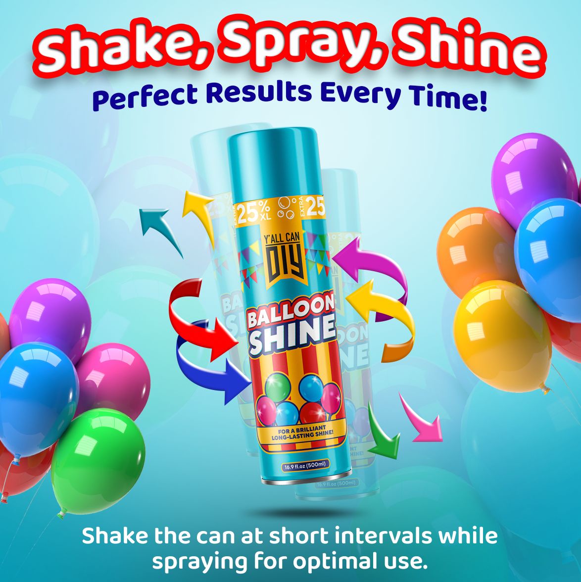 Balloon Shine Spray - High Gloss Anti-Oxidation | YallCanDIY