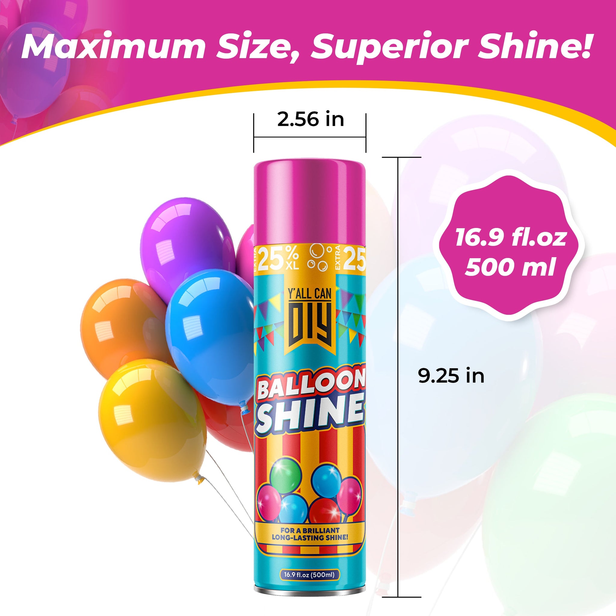 Balloon Shine Spray - High Gloss Anti-Oxidation | YallCanDIY