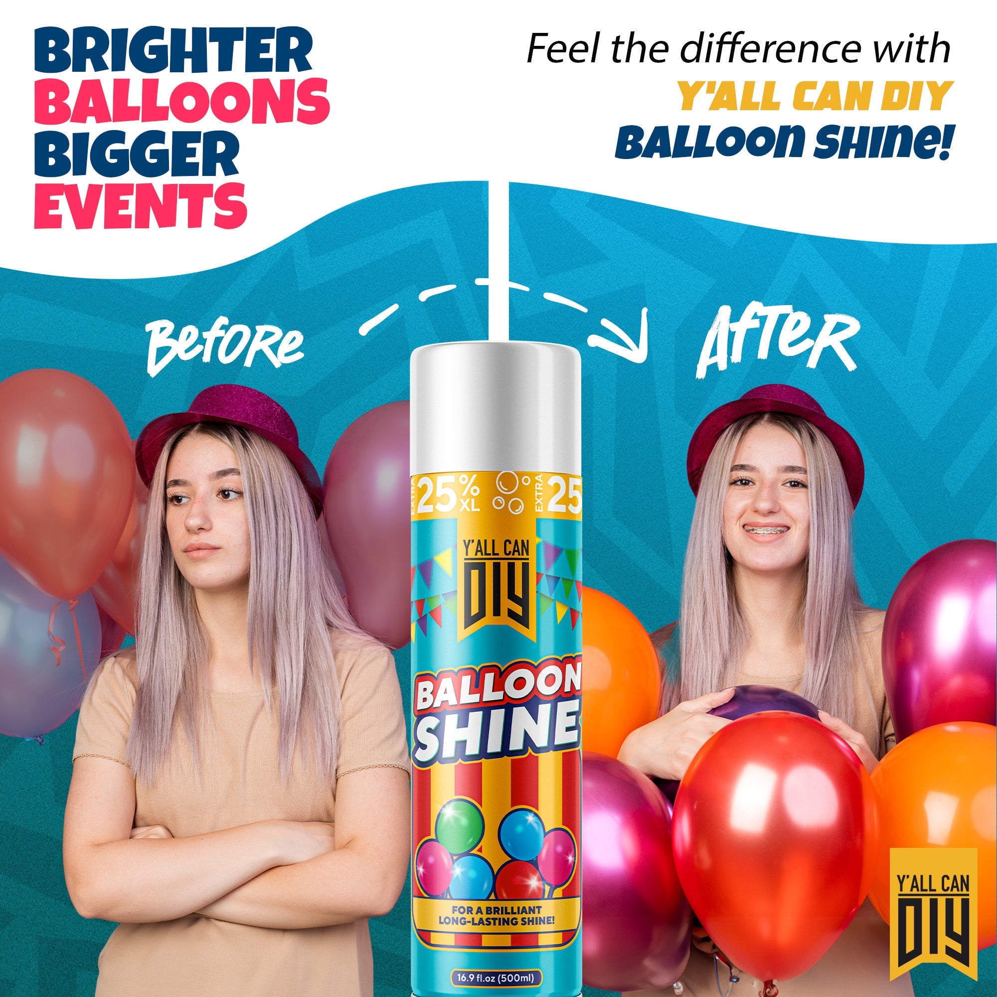 Balloon Shine Spray - High Gloss Anti-Oxidation | YallCanDIY