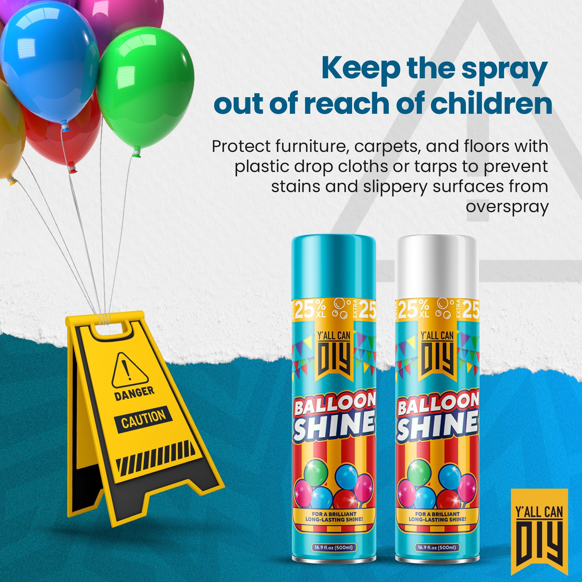 Balloon Shine Spray - High Gloss Anti-Oxidation | YallCanDIY