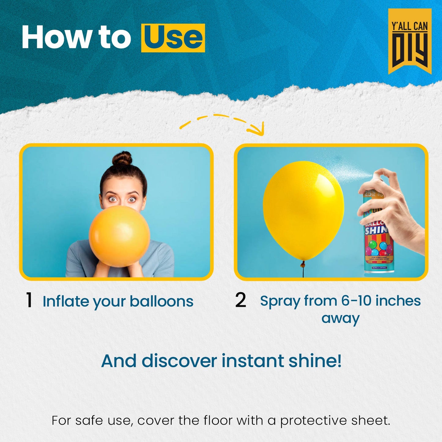 Balloon Shine Spray - High Gloss Anti-Oxidation | YallCanDIY