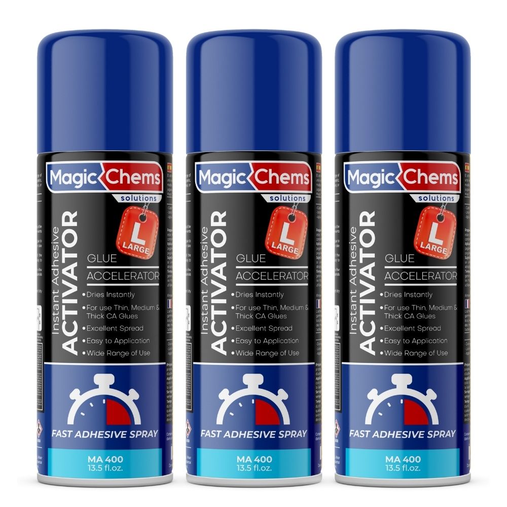 CA Glue Activator Spray 13.5 oz - Universal Cure Accelerator | Magic Chems