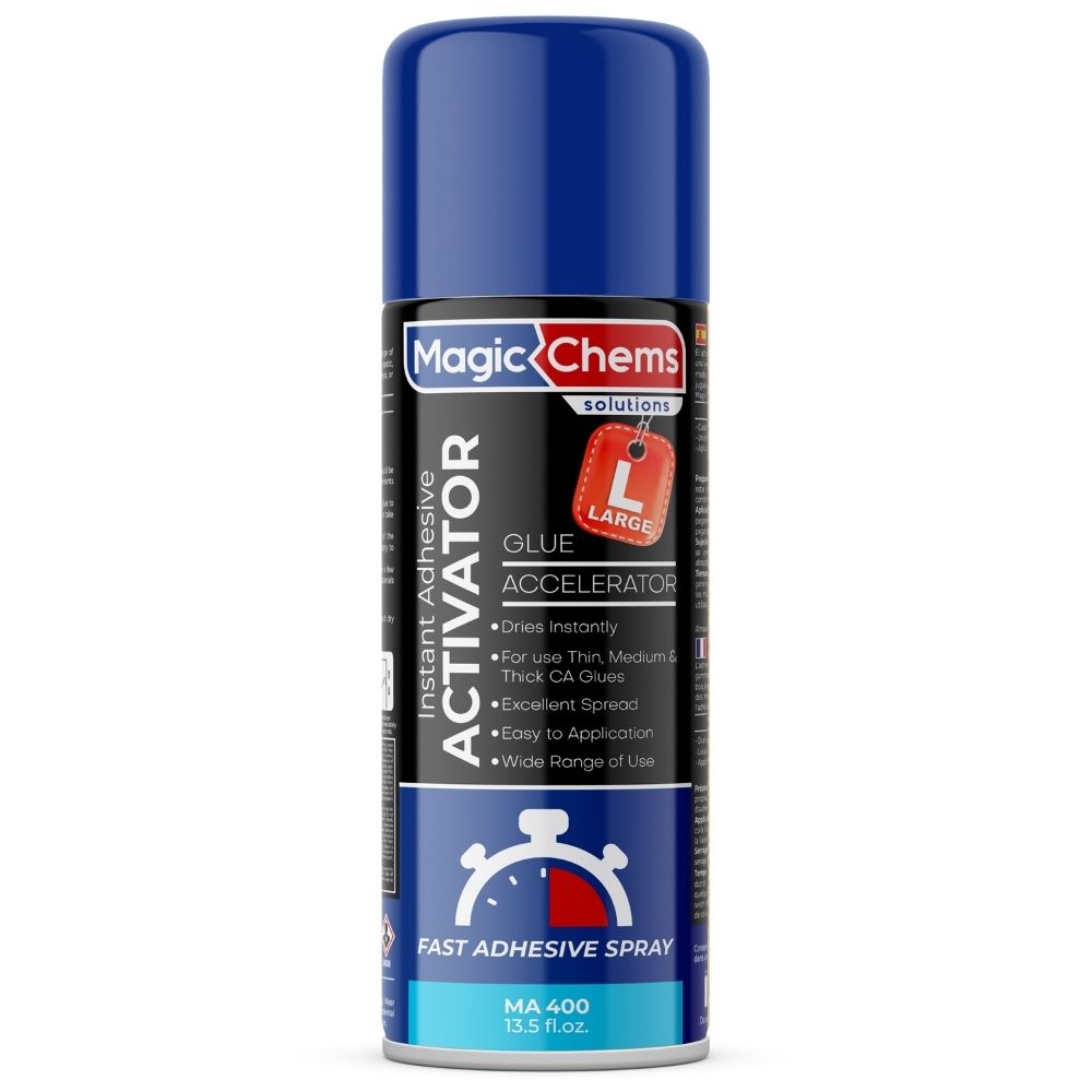 CA Glue Activator Spray 13.5 oz - Universal Cure Accelerator | Magic Chems