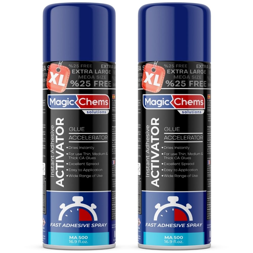 CA Glue Activator Spray 16.9 oz - Universal Cure Accelerator | Magic Chems