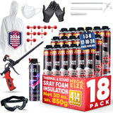Mega Spray Foam Kit - 30oz Complete DIY Insulation | IxirPro
