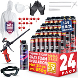 Mega Spray Foam Kit - 30oz Complete DIY Insulation | IxirPro