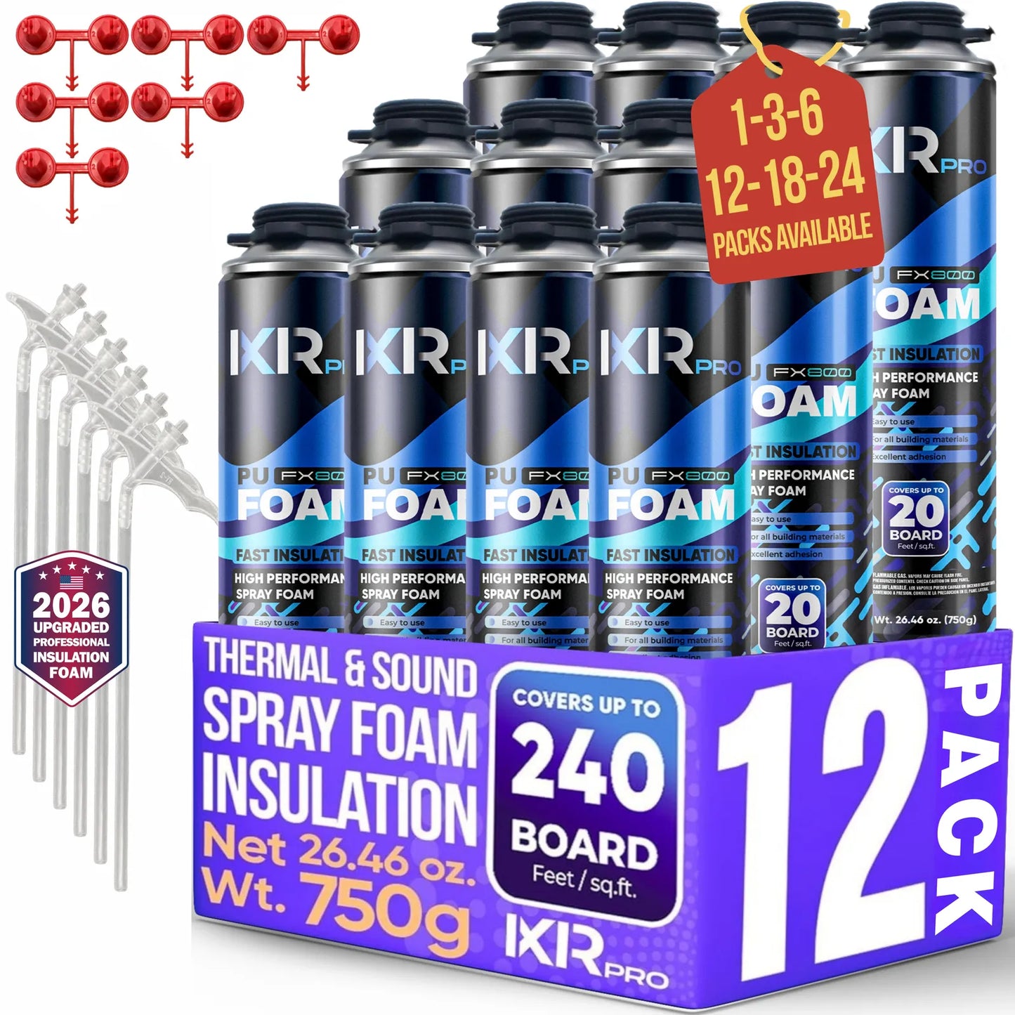 Spray Foam Insulation Can - 25oz Replacement Foam | IxirPro