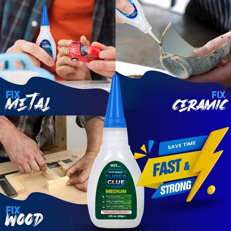 CA Glue Medium Viscosity Kit - 3 Pack Value Set | IxirPro