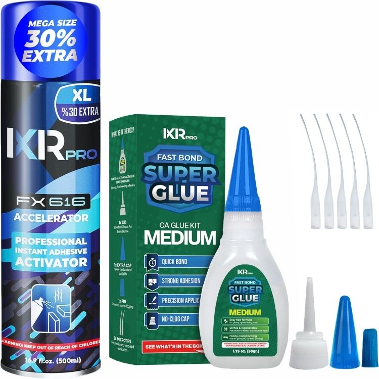 CA Glue Medium & Activator Bundle - All-Purpose Kit | IxirPro