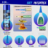 CA Glue Medium & Activator Bundle - All-Purpose Kit | IxirPro
