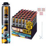 Y'allCanDiy PU Spray Foam Insulation Can 750ml - 36 Pack