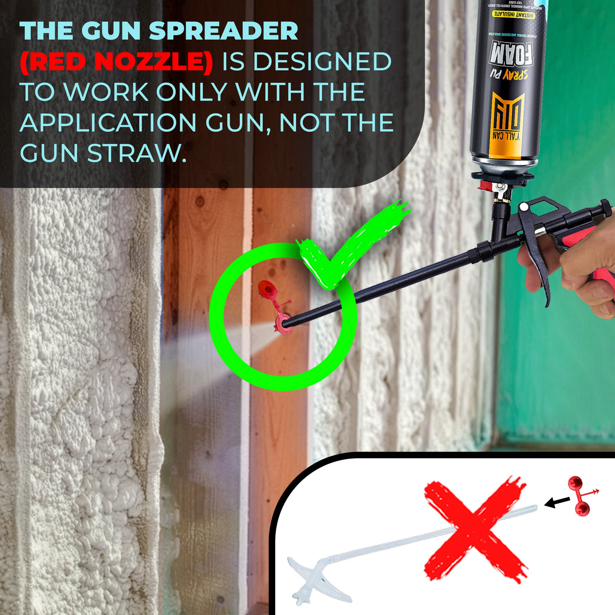 Y'allCanDiy PU Spray Foam Insulation Can 750ml