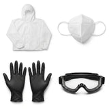 Safety Gear Kit - Coverall, Mask, Gloves & Goggles | IxirPro