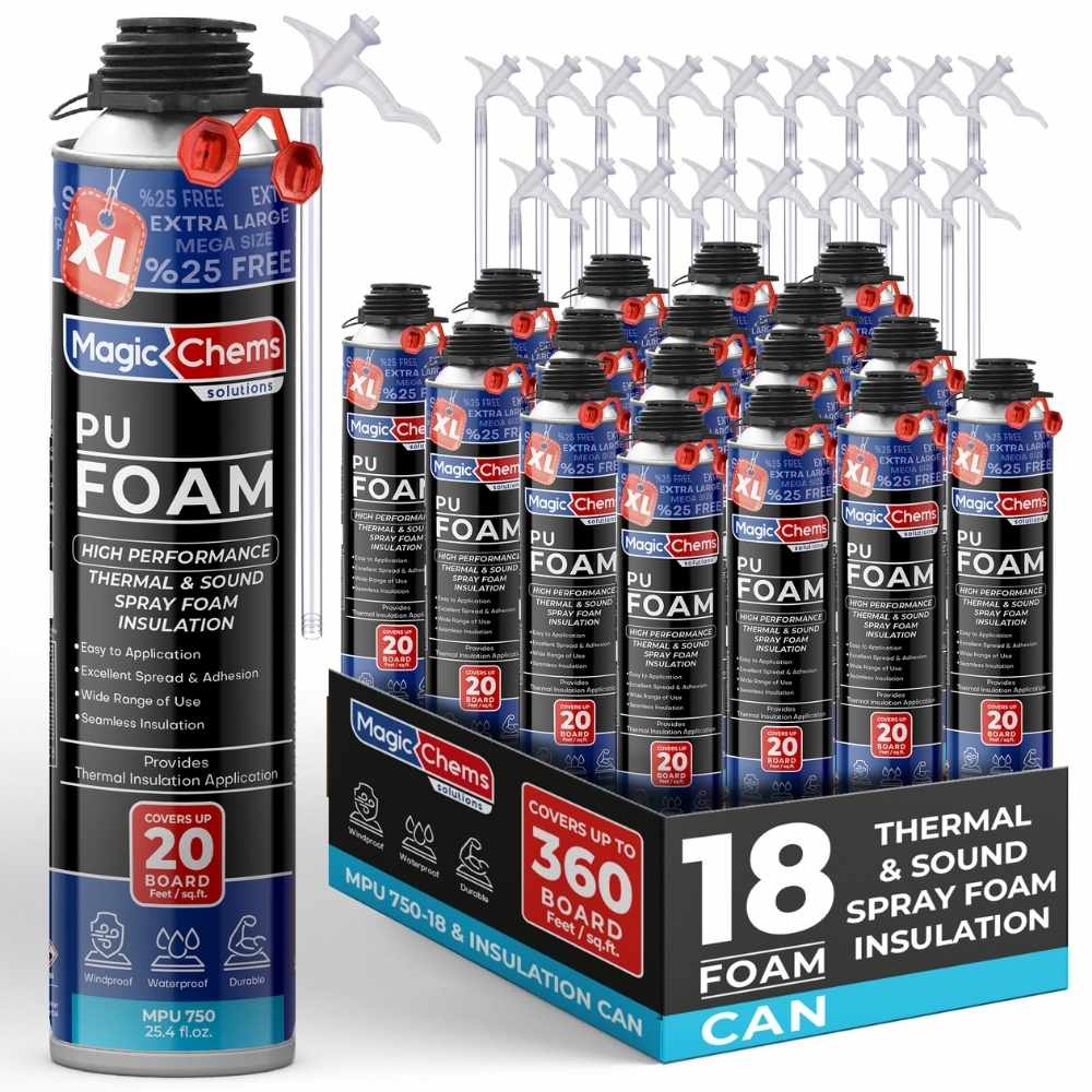 Spray Foam Insulation Can - 25.4oz Gun Grade Refill | Magic Chems