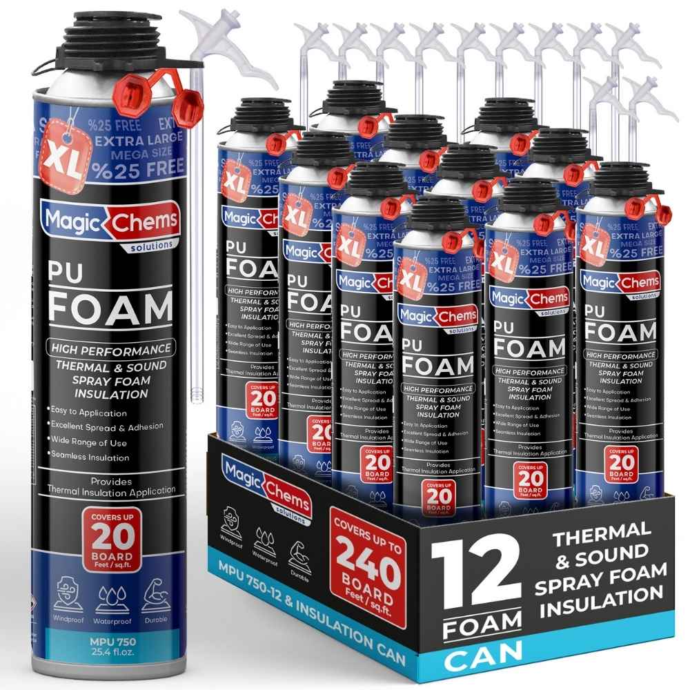Spray Foam Insulation Can - 25.4oz Gun Grade Refill | Magic Chems