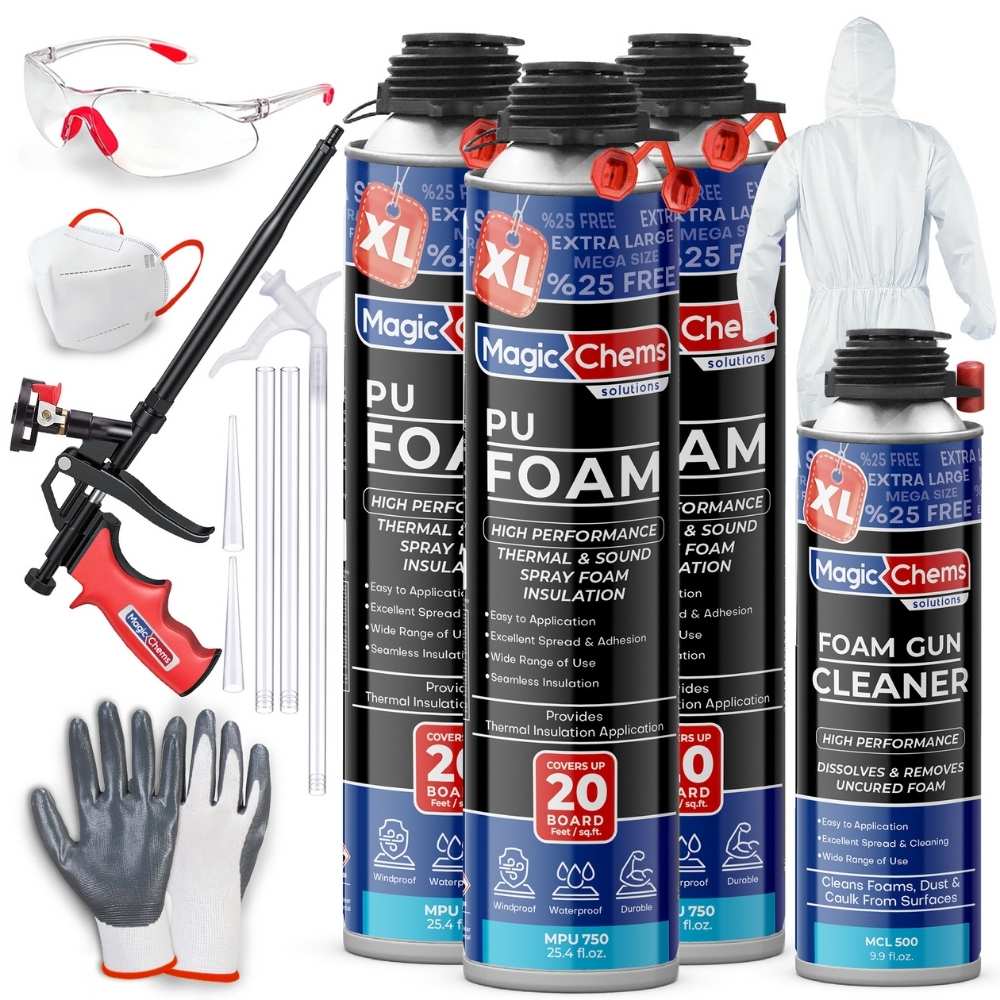 Spray Foam Insulation Kit - Complete DIY Sealing | Magic Chems