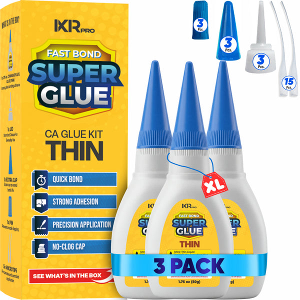 CA Glue Thin Viscosity Kit - 3 Pack Value Set | IxirPro