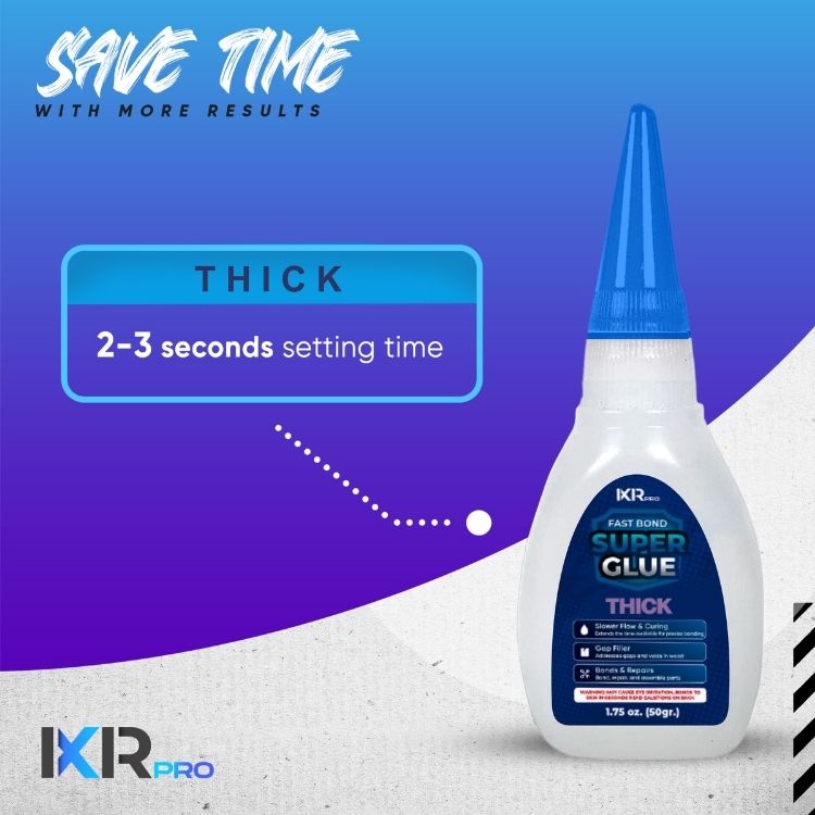 CA Glue Thick Viscosity Kit - 3 Pack Value Set | IxirPro