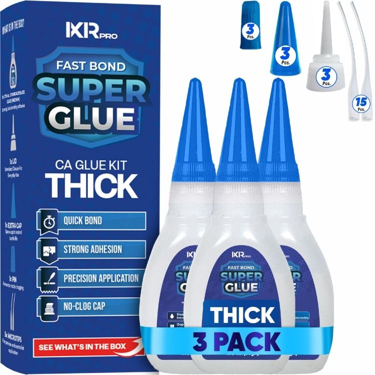 CA Glue Thick Viscosity Kit - 3 Pack Value Set | IxirPro