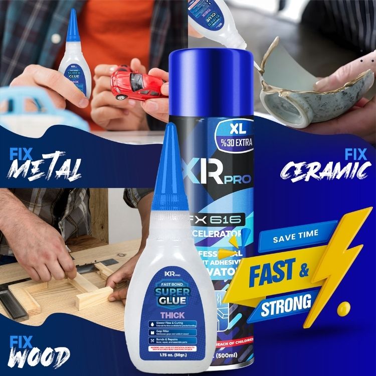 CA Glue Thick & Activator Bundle - Gap Filling Kit | IxirPro