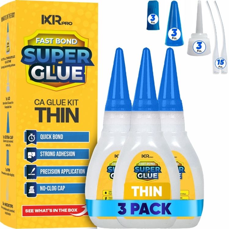 CA Glue Thin Viscosity Kit - 3 Pack Value Set | IxirPro