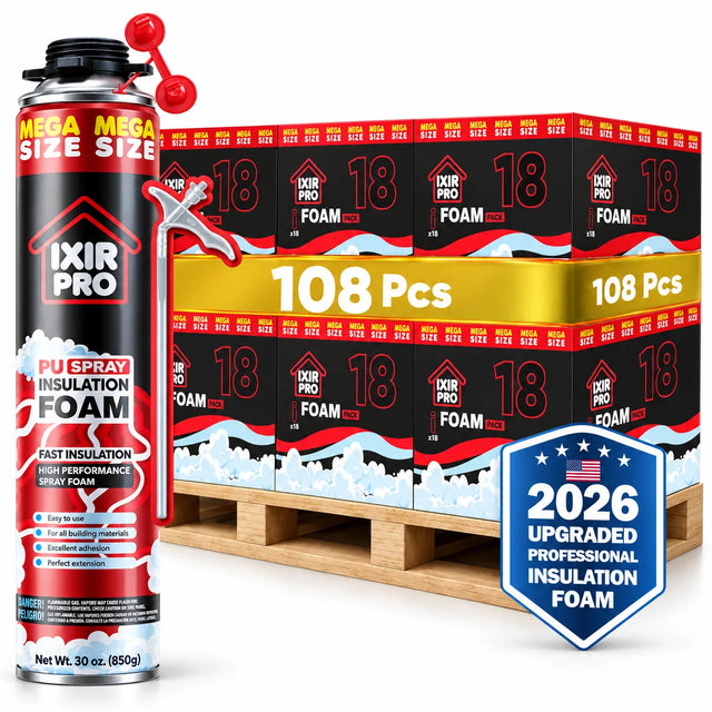 Mega Spray Foam Can - 30oz Bulk Pallet | IxirPro