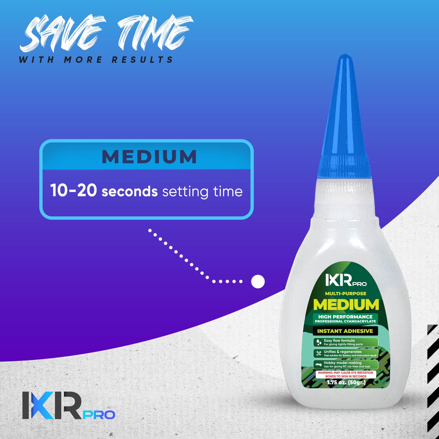 CA Glue Medium - General Purpose Cyanoacrylate Adhesive | IxirPro
