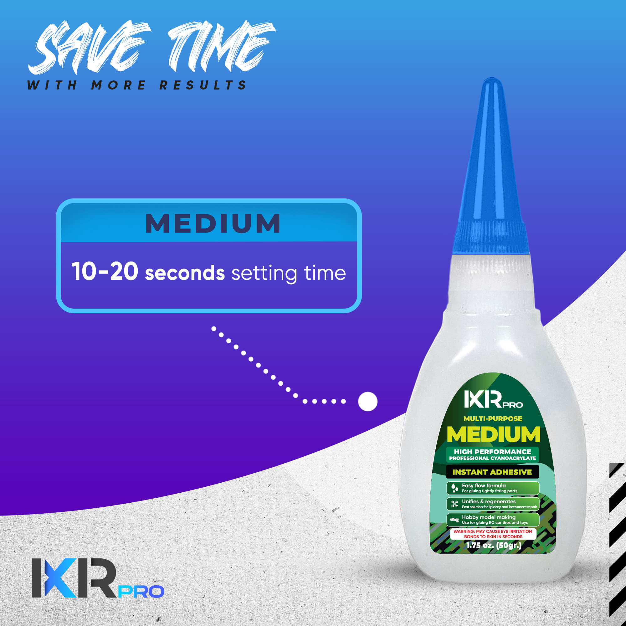 CA Glue Medium - General Purpose Cyanoacrylate Adhesive | IxirPro