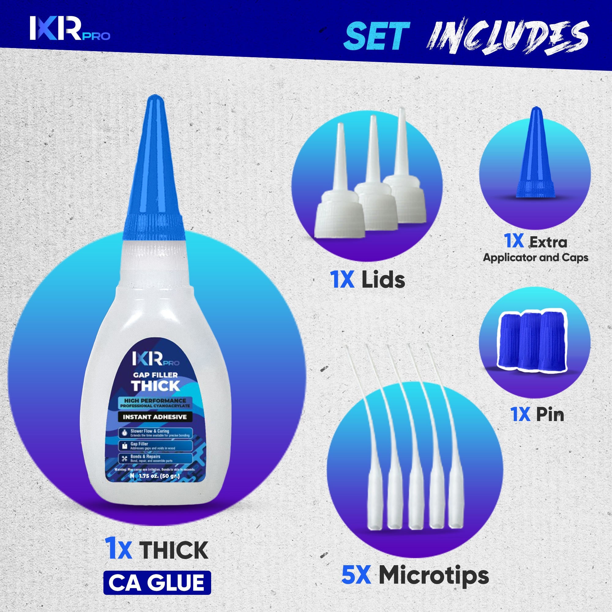CA Glue Thick - Heavy Duty Gap Filling Adhesive | IxirPro