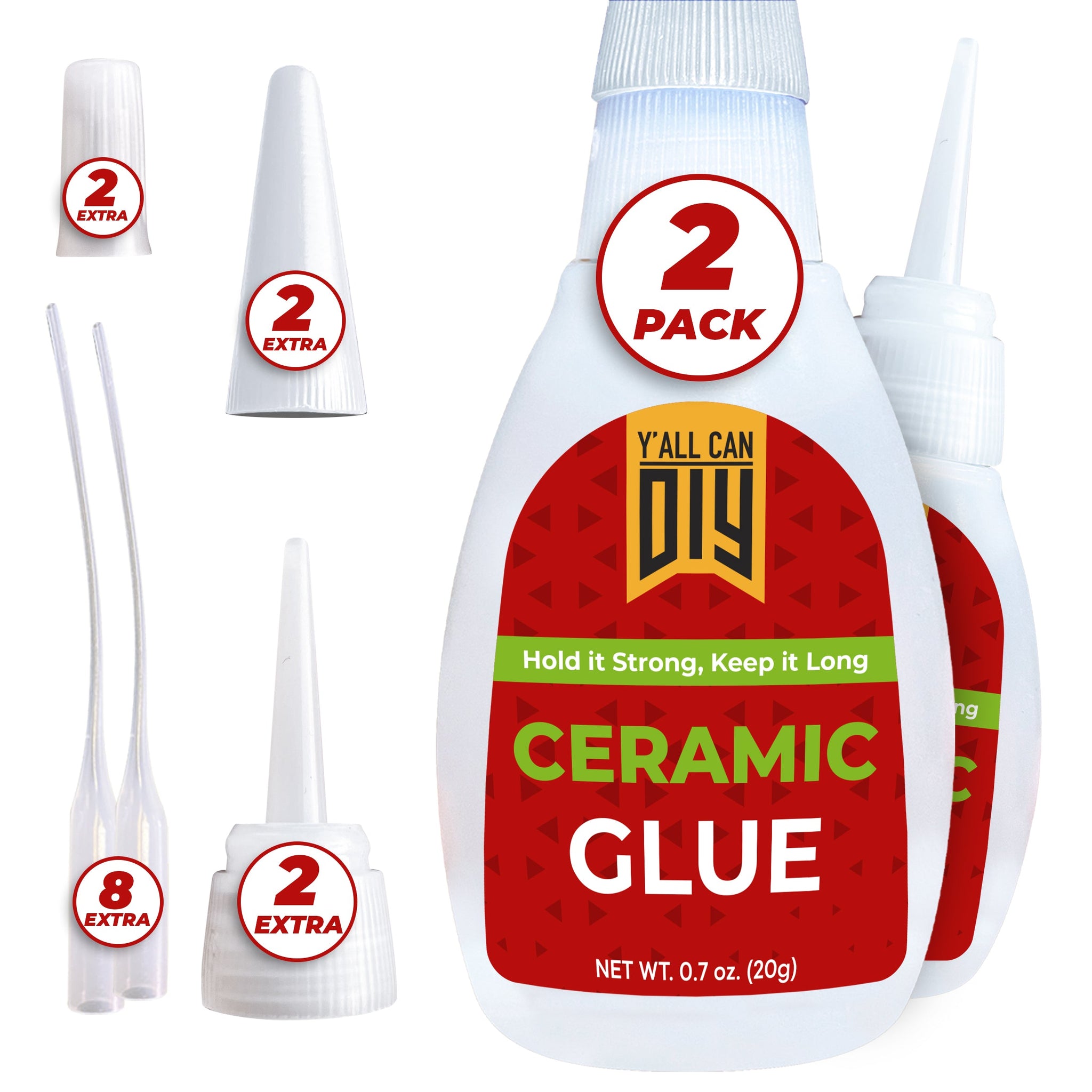 Ceramic Repair Glue - Strong Invisible Bond | YallCanDIY