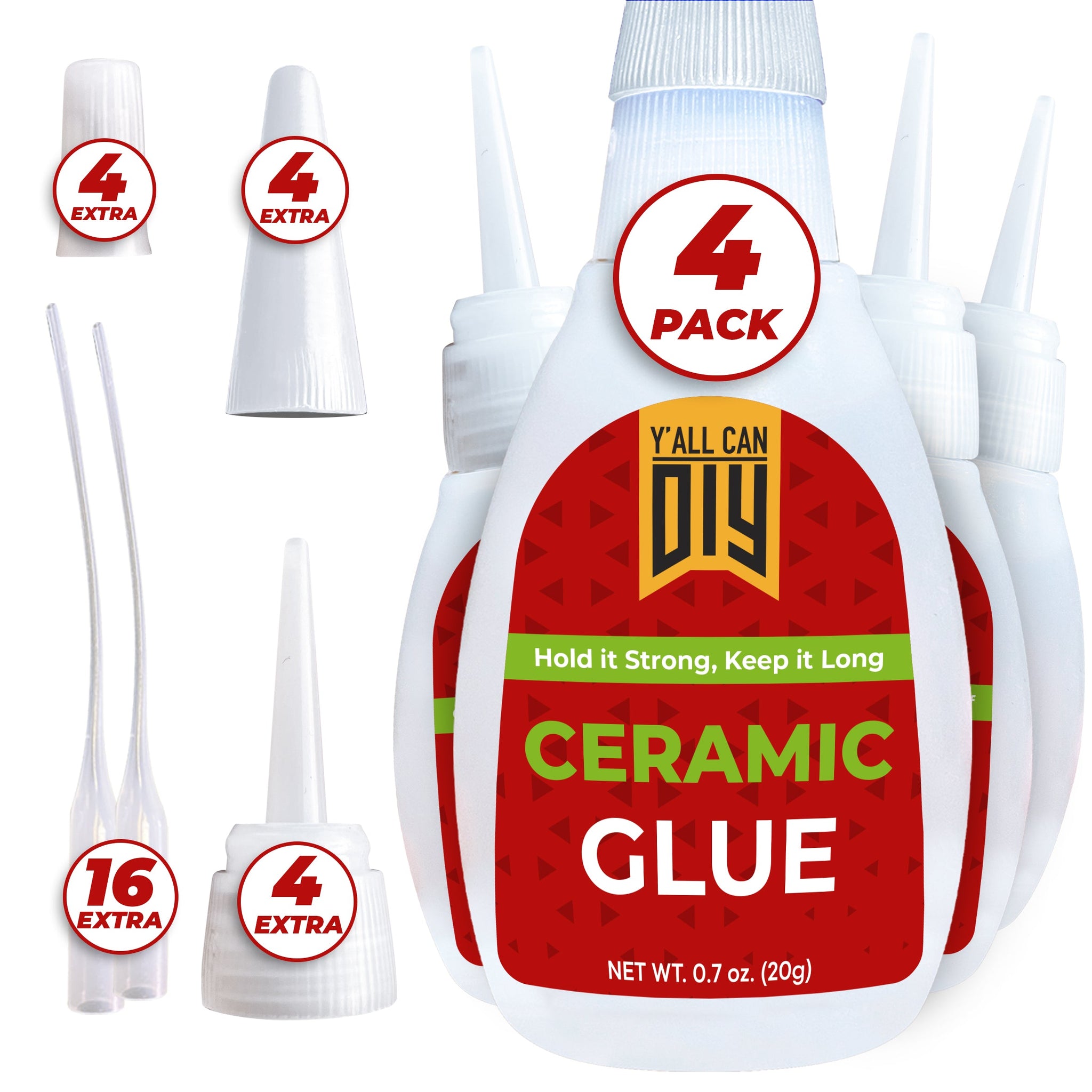 Ceramic Repair Glue - Strong Invisible Bond | YallCanDIY