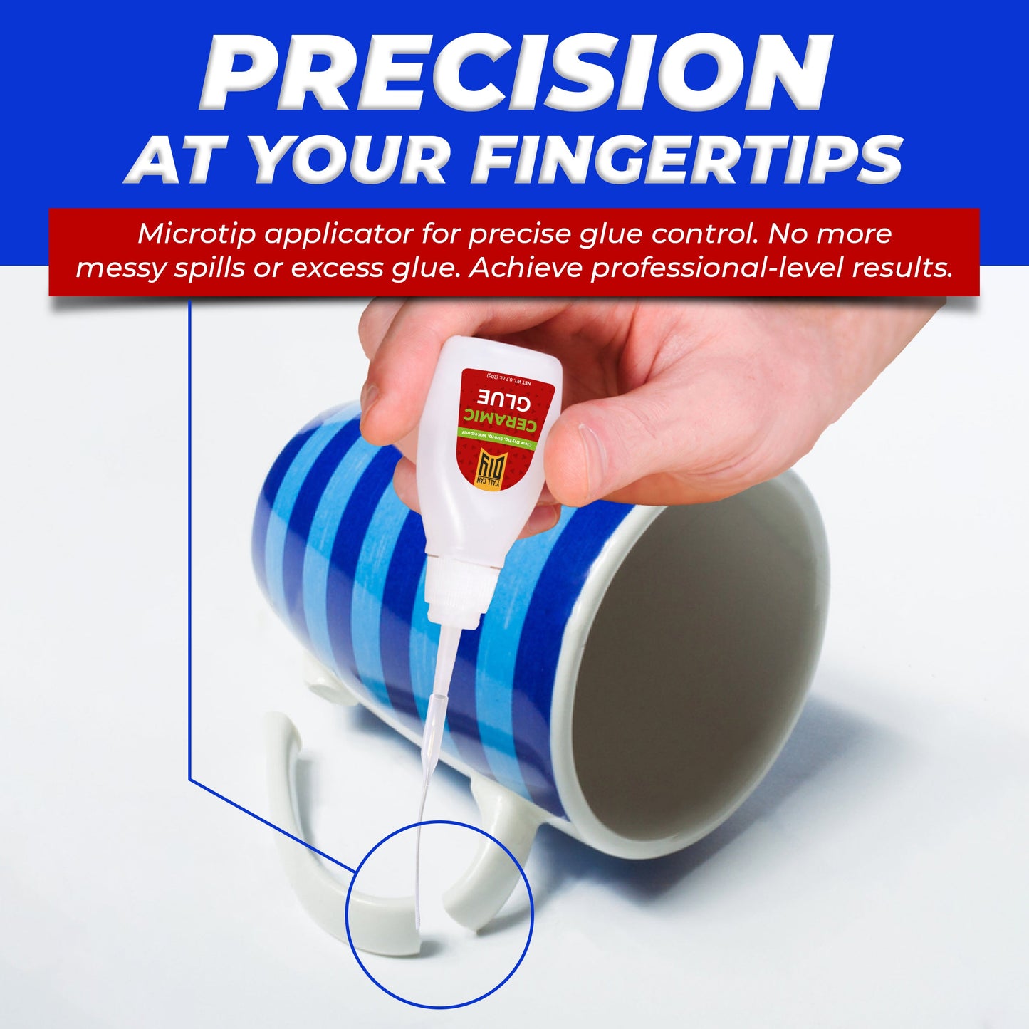 Ceramic Repair Glue - Strong Invisible Bond | YallCanDIY
