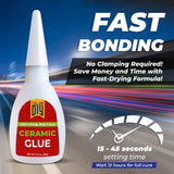 Ceramic Repair Glue - Strong Invisible Bond | YallCanDIY