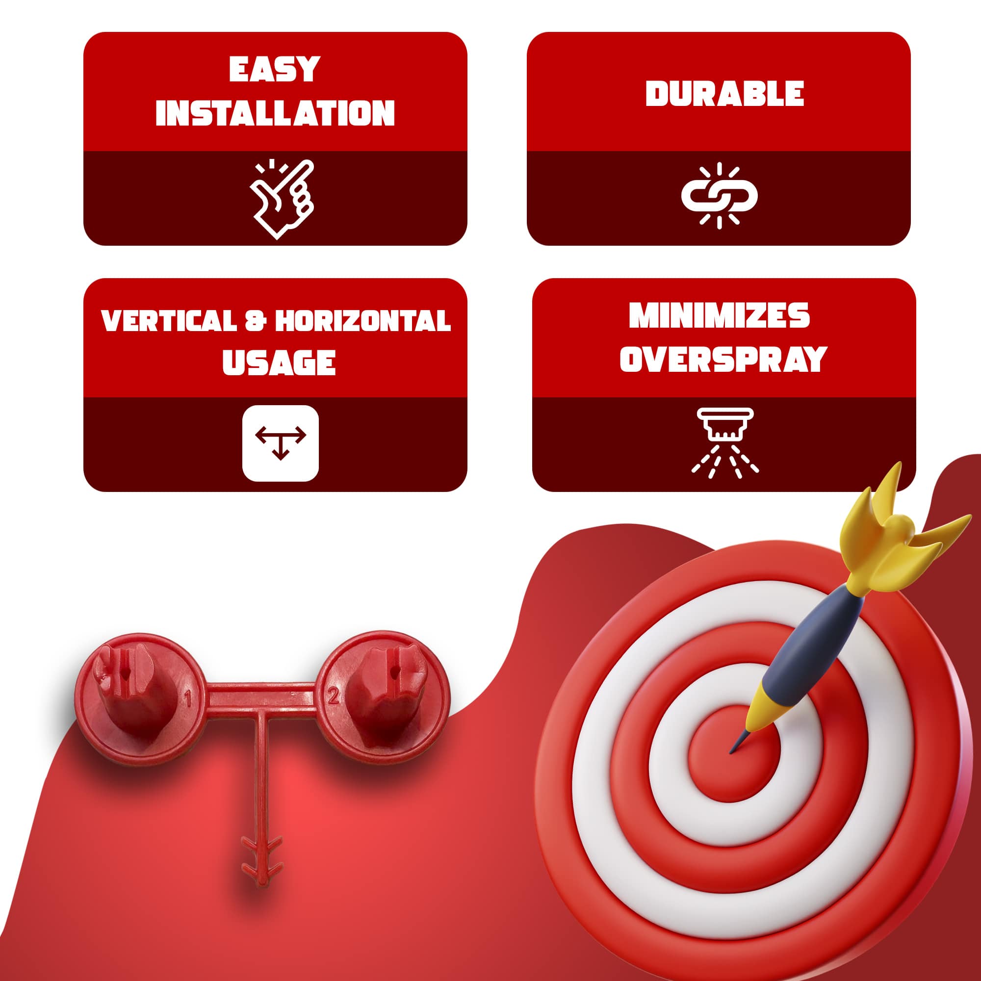 Red Nozzle Set - Precision Tips for Foam Gun | IxirPro