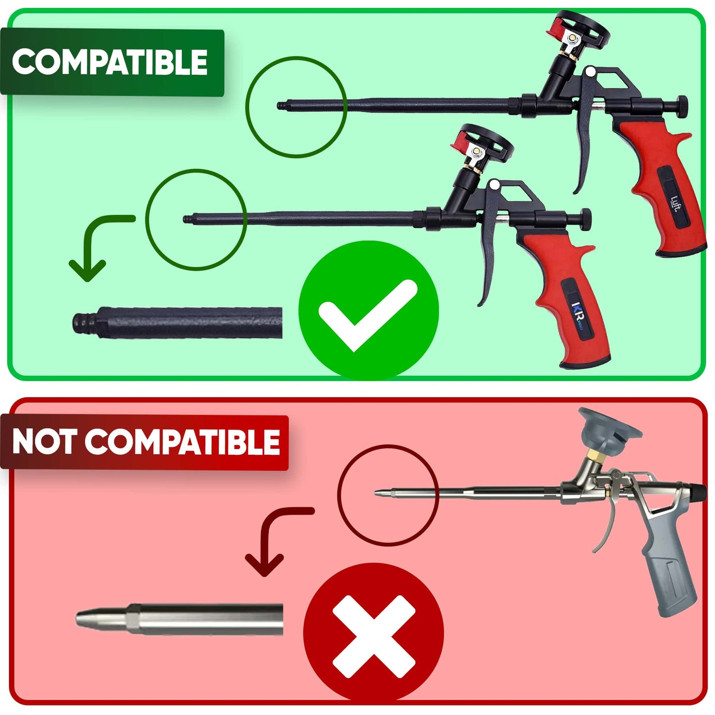 Red Nozzle Set - Precision Tips for Foam Gun | IxirPro