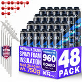 IxirPro Spray Foam Insulation Can 25oz 48 Pack