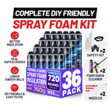 IxirPro Spray Foam Insulation Complete Kit 36 Pack