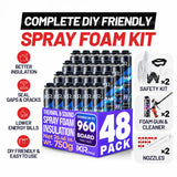 IxirPro Spray Foam Insulation Complete Kit 48 Pack