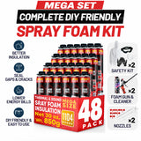 IxirPro 30oz Complete DIY Spray Foam Insulation Kit 48 Pack